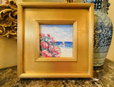 KADLIC Flowers Floral Impasto Original Oil Painting Gold Gilt Frame Fine Art
