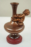 Superb Bronze Figural Baby Boy Child Vase Auguste Moreau Sculpture, 19th C, 5"