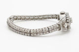 Vintage Art Deco Hamilton Covered Watch 14k Gold VS 6.27ct Diamond Bracelet