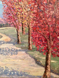 KADLIC Trees Autumn Fall Landscape Original Oil Painting 30x40"