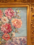 20x24 Vase Flowers Floral Still Life KADLIC Original Oil Painting Art Gilt Frame