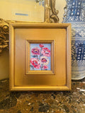 KADLIC Original Oil Painting Wildflowers Impasto Gold Gilt 12” Frame