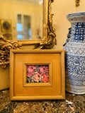 KADLIC Wildflowers Floral Original Oil PAIR Painting Gold Gilt Frame 10”