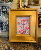 KADLIC Original Oil Painting Wildflowers Impasto Gold Gilt 14" Frame