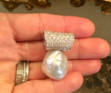 IMPRESSIVE Marlene Stowe 2.70 VS Diamond 19mm Baroque Pearl Large Pendant $13K
