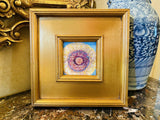 KADLIC Floral Impasto Original Oil Table Painting Gold Gilt Frame 11” Fine Art