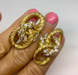 GEORGE SCHULER Tiffany & Co. Designer 18K Gold  G/VS 2.64 ct Diamond Earrings