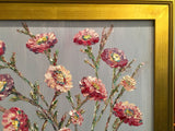 24x20" Wildflowers Floral Gardens KADLIC Original Oil Painting Art Gold Frame