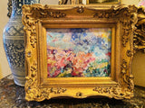 KADLIC Original Oil Painting Abstract Impasto Gold Gilt 15" Frame