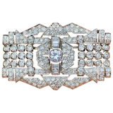 Vintage Estate Platinum 5.50ct E/F VS Diamond Necklace Pendant